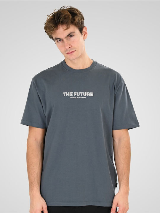 Double T-shirt Πετρόλ