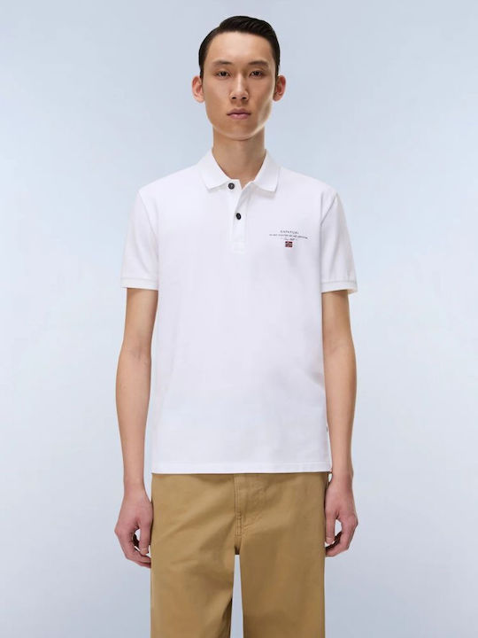 Napapijri Elbas Polo Short Sleeve Blouse White