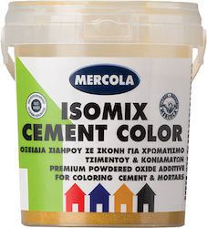 Iron Oxide Pigment Powder Form for Coloring Concrete and Mortars Ochre 400gr Mercola Isomix Cement Color 01787