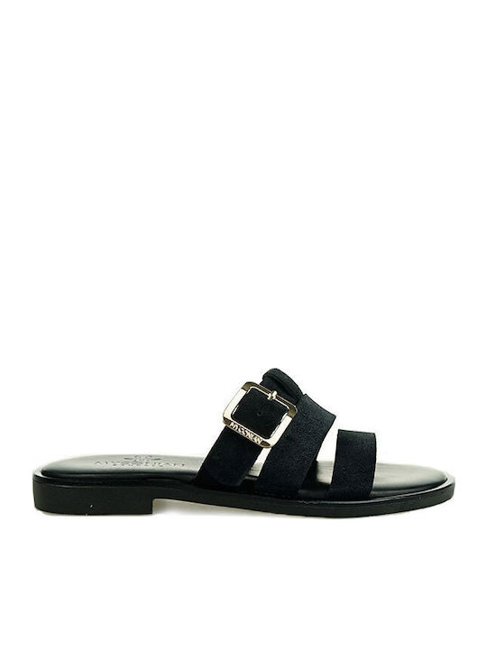Myconian Women's Flat Sandals Black