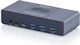 Digitus DS-12856 Comutator KVM și de Date cu USB-C / HDMI / USB 3.0 / DisplayPort