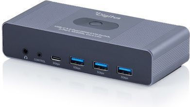 Digitus DS-12856 Comutator KVM și de Date cu USB-C / HDMI / USB 3.0 / DisplayPort
