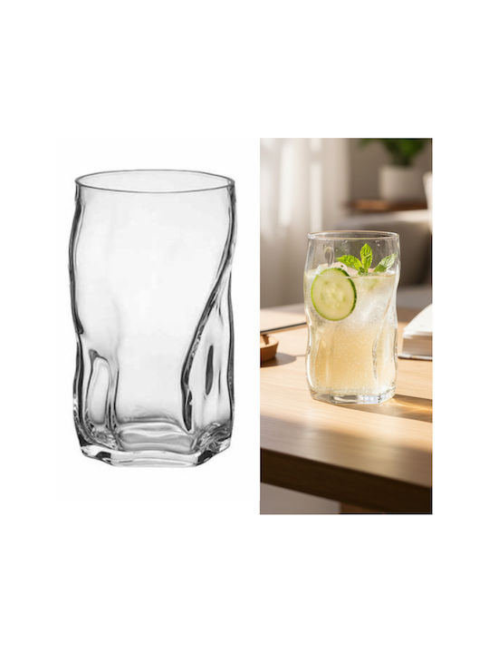Domumart Rafflers Set Pahare Pentru Apă Din Sticlă 270ml 6 Bucăți
