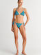 Bikini Slip with Laces Blue