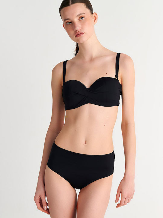 Bikini Slip High Waist Black