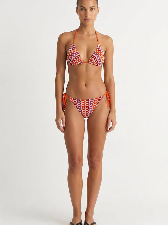 SugarFree Bikini Slip with Laces Orange