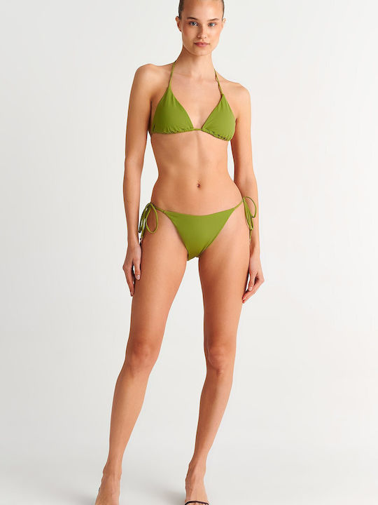 SugarFree Bikini Slip Cu Dantelă Verde