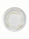 By Bone Wave Shallow Plate Made of Multicolour Porcelain with Diameter 28cm