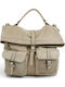 Geantă De Piele Dama Rucsac Taupe
