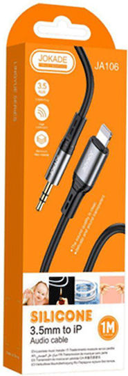 Jokade Cablu 3,5 Mm La Lightning Negru 2222222261108