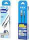 PZX USB-A към Lightning Кабел Черен 1м 2222222256616