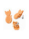 Kids Furniture Handle Made of Metallic Orange 3200057890059