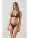 Bikini Slip Cu Dantelă Black Tie Dye