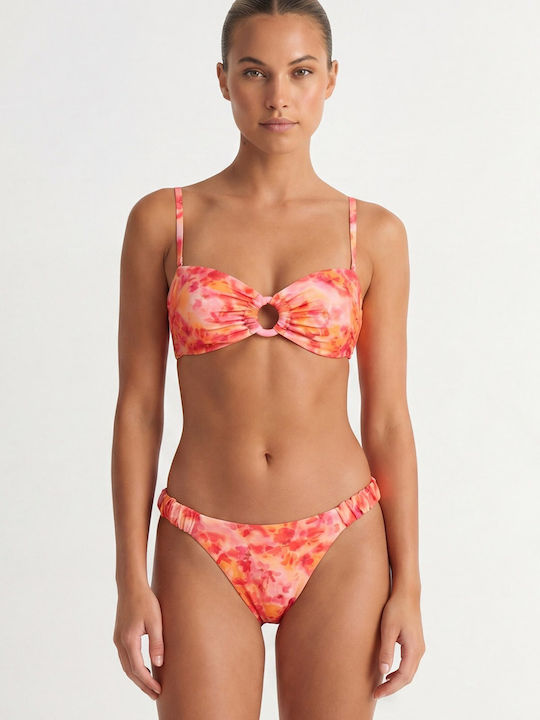 Strapless Bikinioberteil Orange
