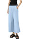 Women's Fabric Trousers Light Blue