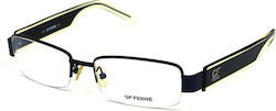 Gianfranco Ferre Ff18802 0909 52-17-135 Vintage Brillengestelle mit Rezept Schwarz