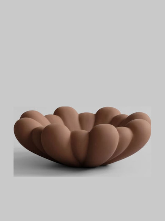 101 Copenhagen Bloom Medio Διακοσμητική Πιατέλα Κεραμική Καφέ 28.5x28.5x10.5εκ.