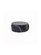 BagCity Round Coaster Made of Artificial Leather with Blue Stand 6 Pieces