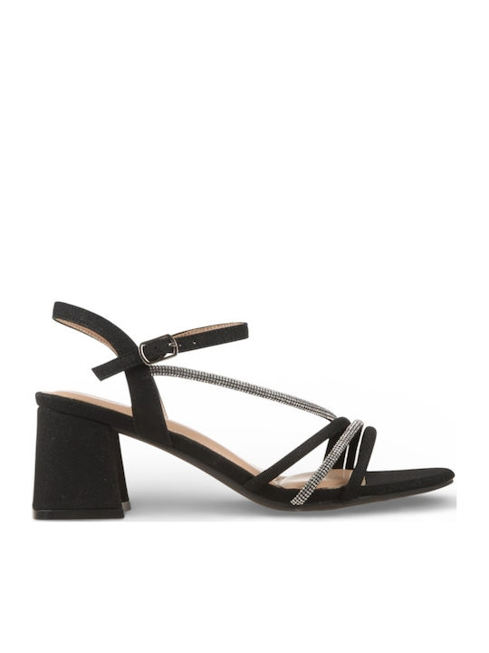 Sandals with Strass Black