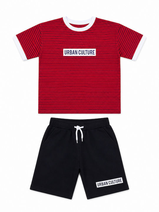 Kids Set with Shorts Summer 2 Pieces Red