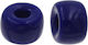 Glass Bead Rosary Dark Blue Opaque 9mm 20pcs