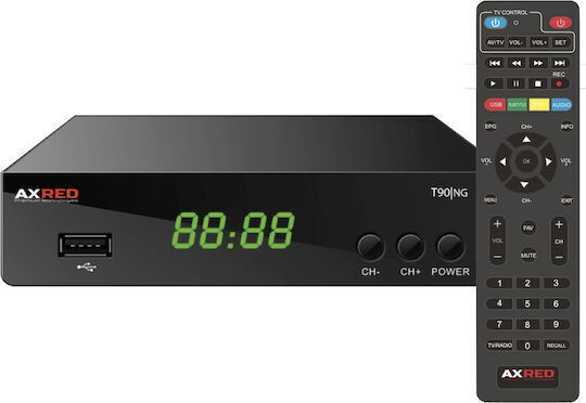 Axred Ax T90 T90/NG Ψηφιακός Δέκτης Mpeg-4 με Λειτουργία PVR (Εγγραφή σε USB) Συνδέσεις SCART / HDMI