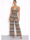Women's Sleeveless Jumpsuit Green