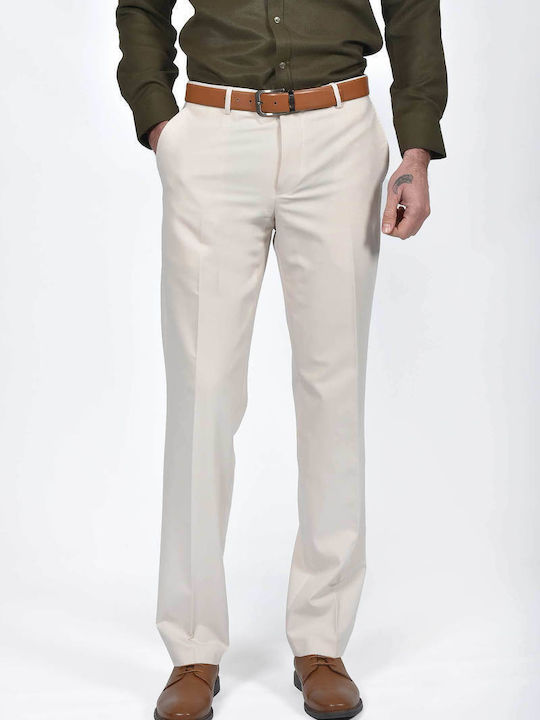 Herrenhose Anzug Elastisch Beiges