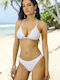 Set Bikini Triunghi & Brazilia Alb