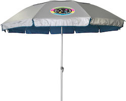 Maui & Sons WindGuard XXL 2.4m Grey Blue με Διπλές Αντηρίδες (Υπερενισχυμένη)
