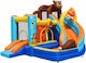 Homeone Inflatable Bear Adventure with Trampoline and Slide for Ages 3-8