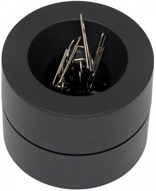 Maul Kunststoff Büroklammer-Halter in Schwarz 7,3x7,3x6cm 1Stück