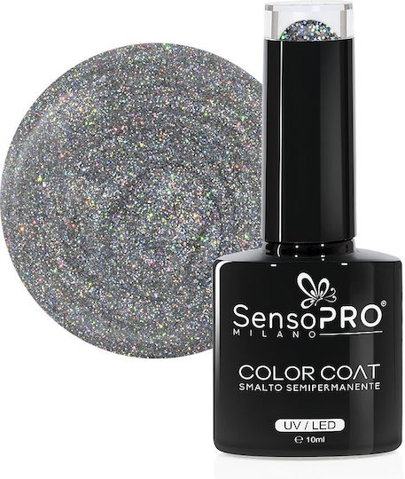 Sensopro Milano Semi-permanent Nail Polish 10ml 029 Silver Shine