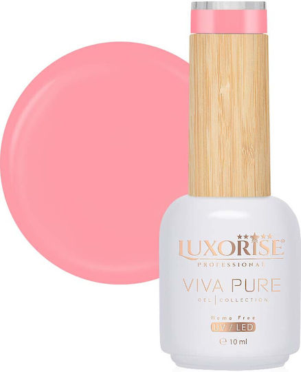 Ojă Pentru Unghii Cu Gel Hema Free Semi-Permanent Viva Pure Luxorise Coral Cadence 10ml