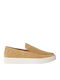 Suede Men's Loafers in Beige Colour