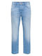 Men's Jeans Pants Straight Medium Blue Denim