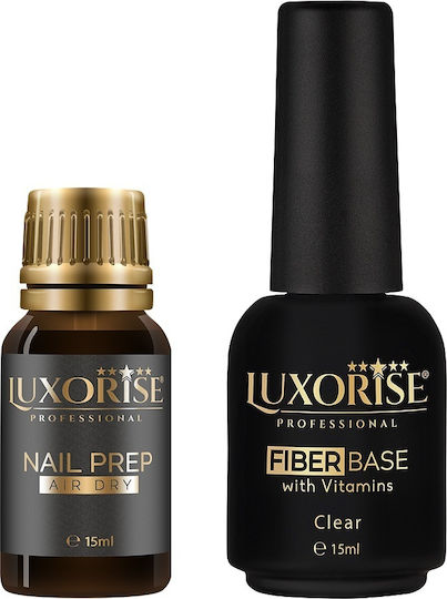 Set Nail Prep Fiber Base Luxorise 15ml