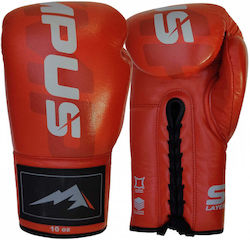 Olympus Sport Mănuși de Box din Piele pentru Competiție Roșii