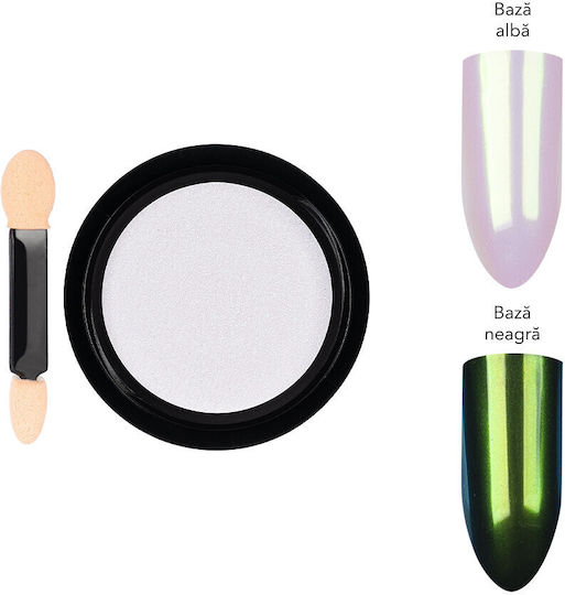 Aurora Nageldesign Pigment Luxorise Meergrün