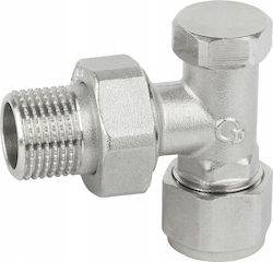 Pex Angle Return Radiator Valve 16x1/2