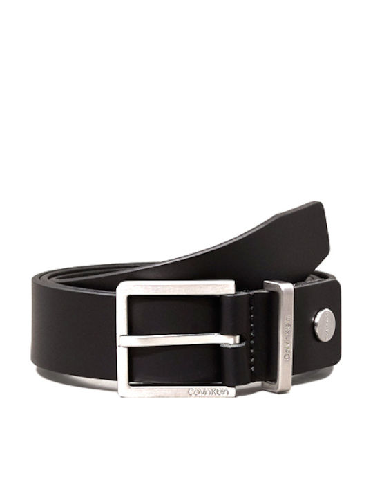 Calvin Klein Herren Gürtel Leder Schwarz