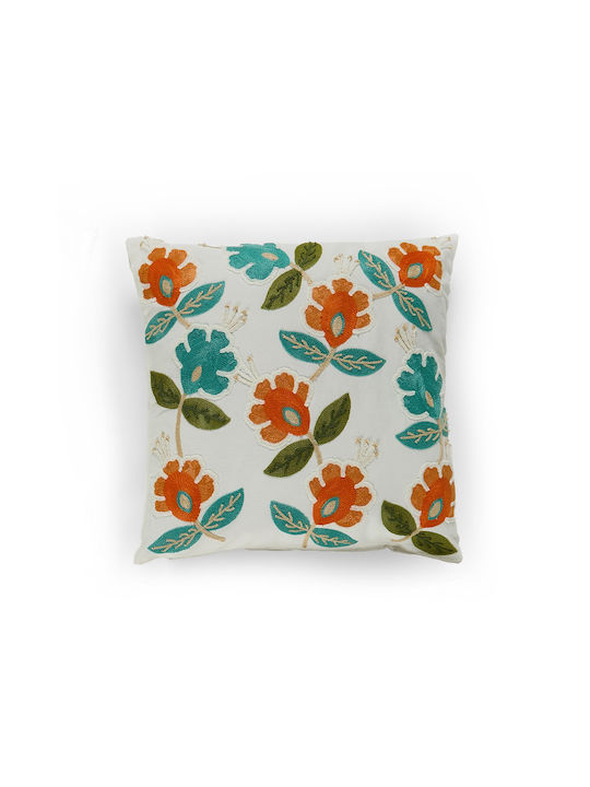 Whitegg Decorative Pillow Case B16 From 100% Cotton White 45x45cm