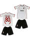 Kids Football Set Ronaldinho Milan 2006-2007 Champions League White Balón De Oro Unisex White Ab8105