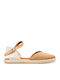 Fabric Women's Espadrilles in Brown Colour