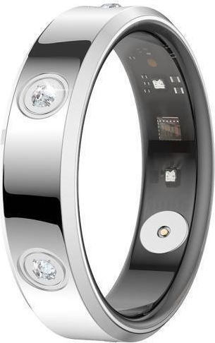 HR01 Inel Inteligent 16,5mm cu Pulsometru Argintiu