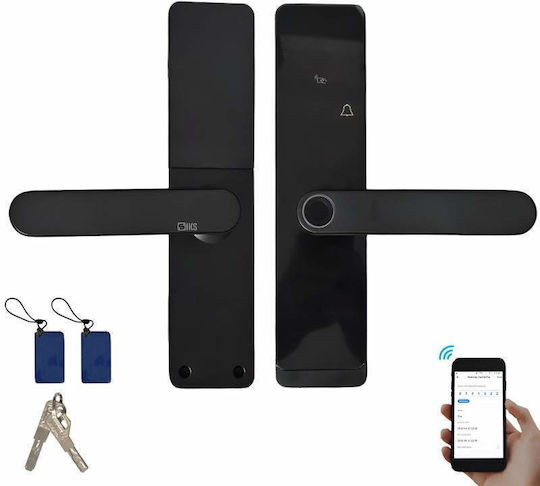 Electronic Lock in Black Color with Wi-Fi Connectivity