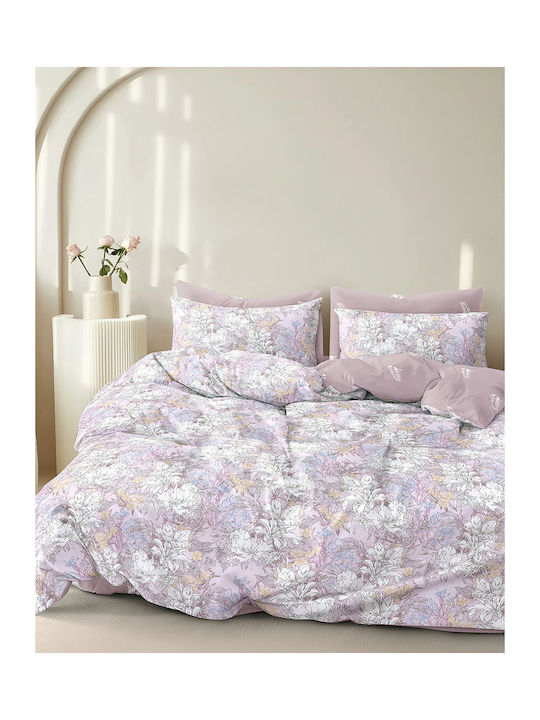 Rythmos Spirit Set Double Coverlets Lilac 220x240cm 3 Pieces