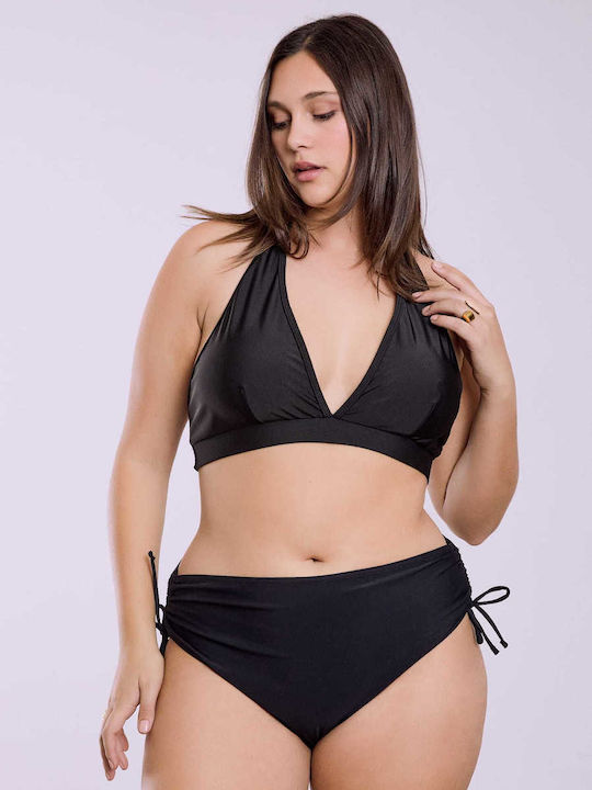 Bikini Slip Ψηλόμεσο Μαύρο