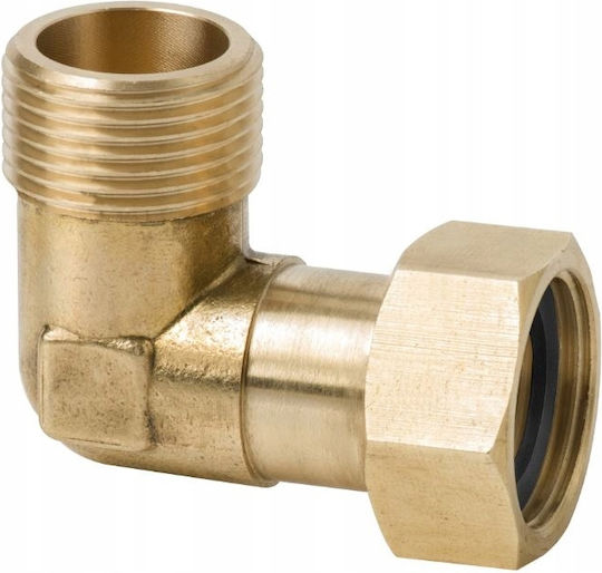 Cuplaj Semirotund Alamă Cotat 1 X 1 Inch Masculin Feminin Filetat