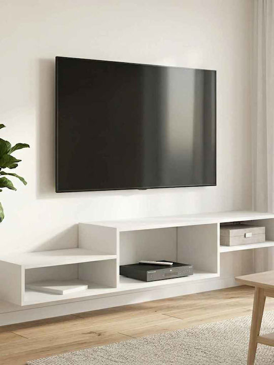 Етажерка за Телевизор От Ретро Дърво 150x28x26см